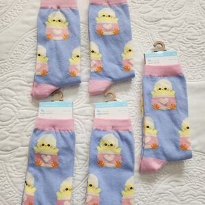 Cute Chick Crew Socks